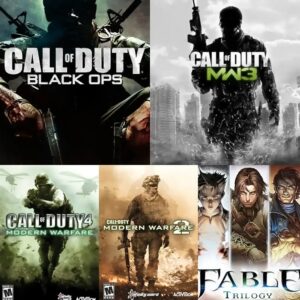 CALL OF DUTY BLACK OPS – MW – 2/3/4 + FABLE TRILOGY XBOX 360 – ONE E SERIES X|S